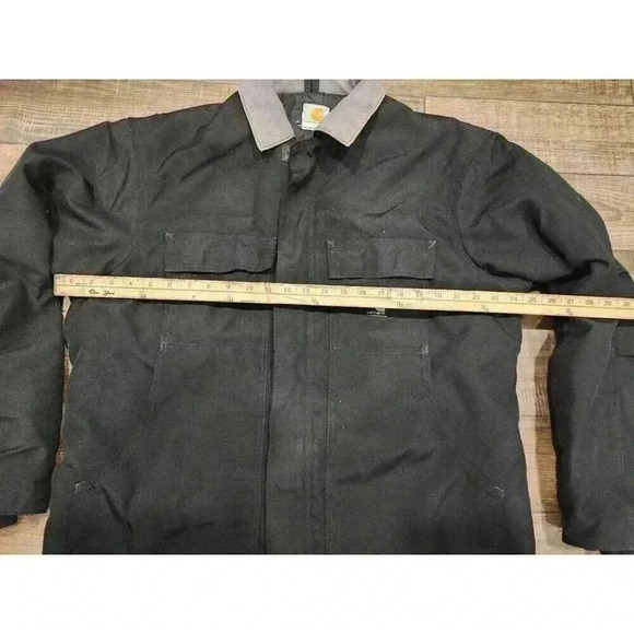 Carhartt Chocolate Black Santa Fae Jacket Size Large RN4806 C55 Black Grey - Picture 6 of 10